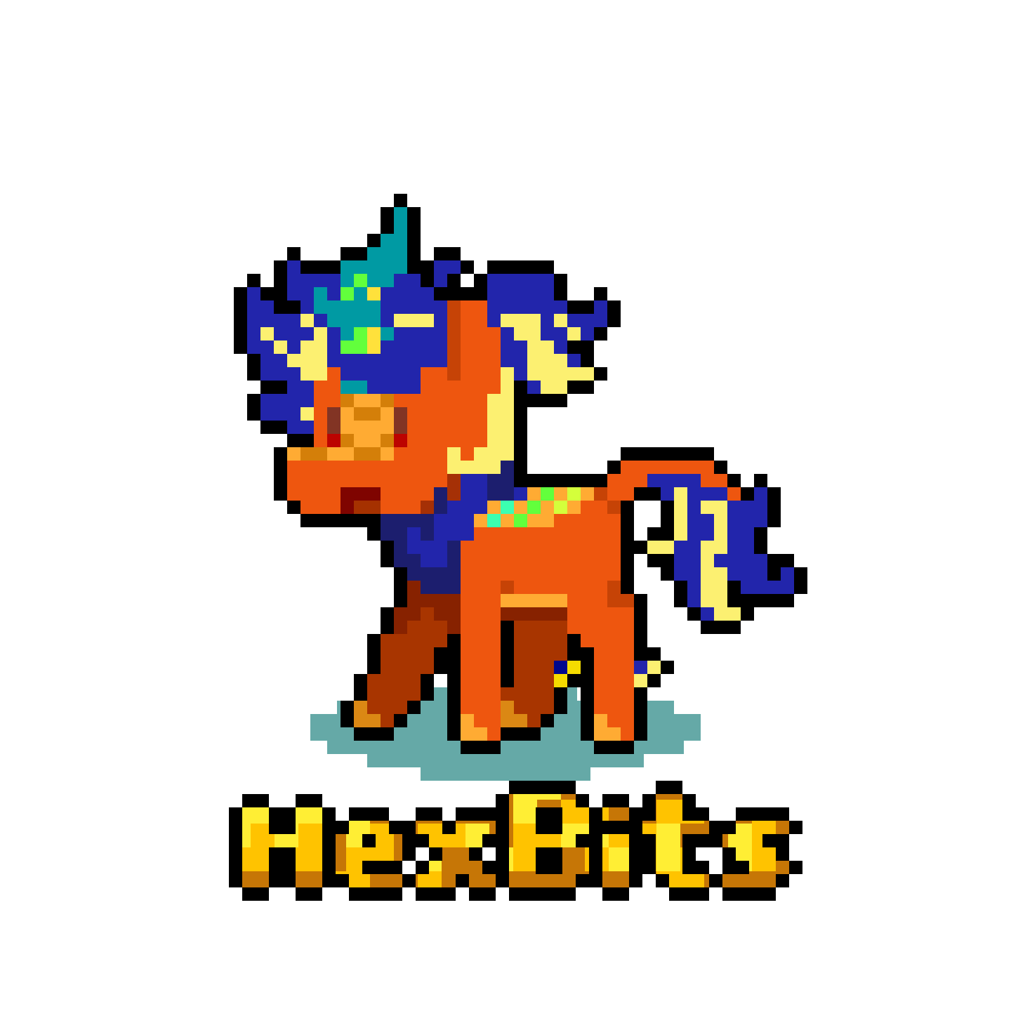 Pixelated Hex Bits