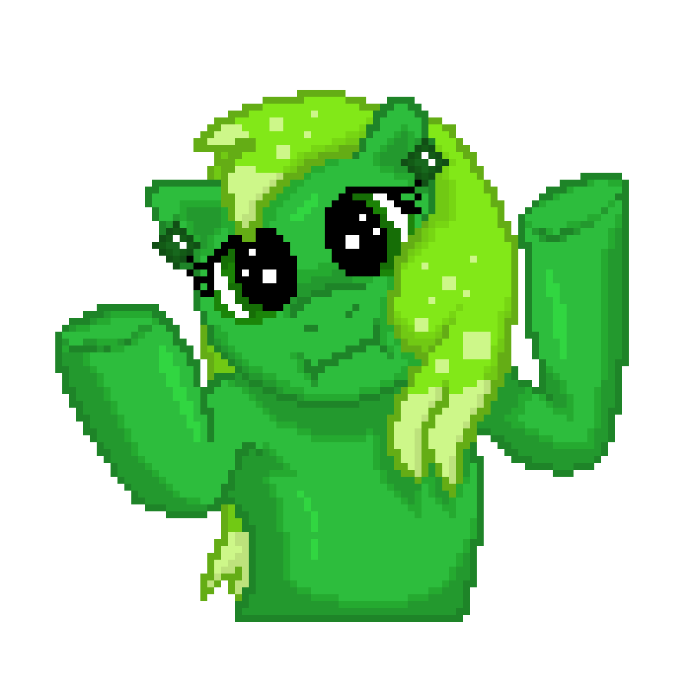 Pixel shrug