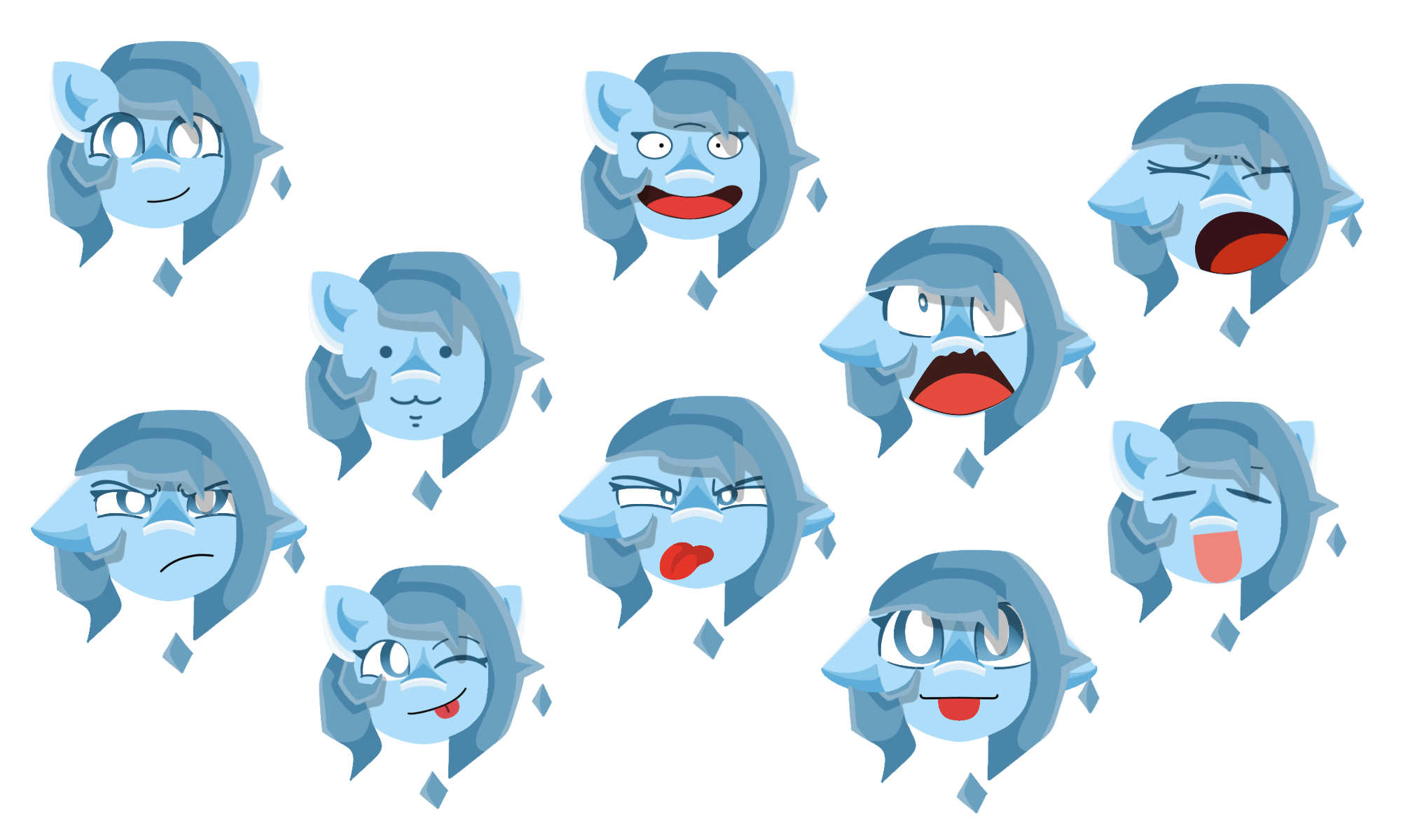 Holo emoji sheet